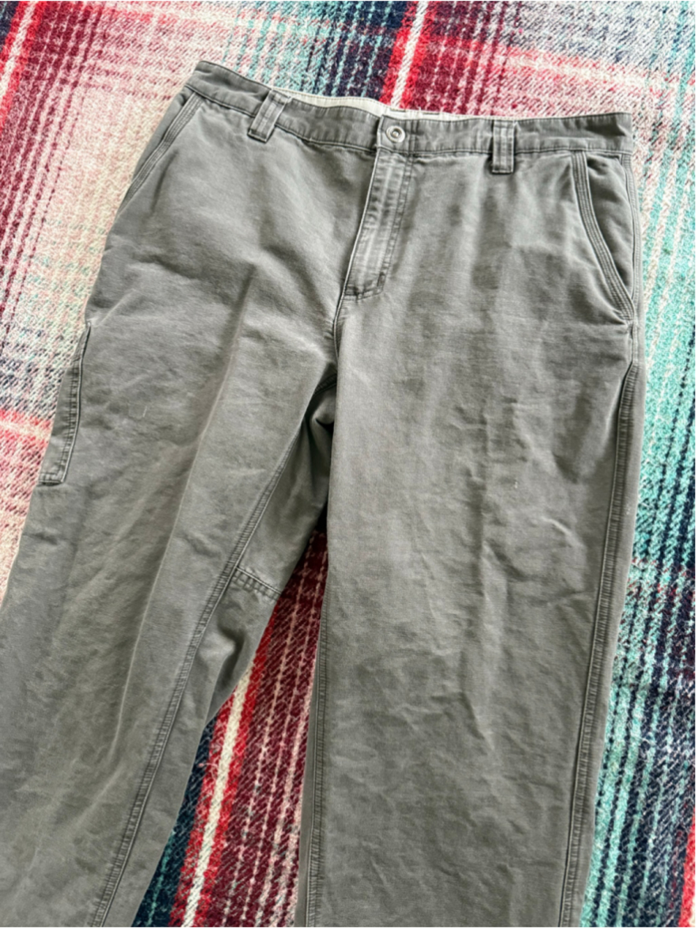 Vintage Columbia Gray Twill Chino Pants 34
